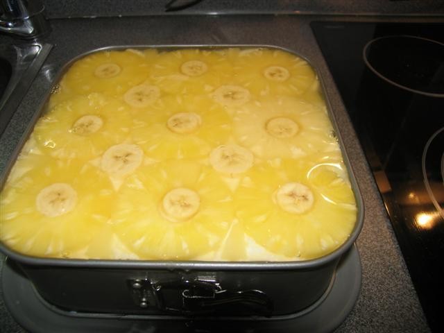 Ananasovo-bananina torta LOW FAT