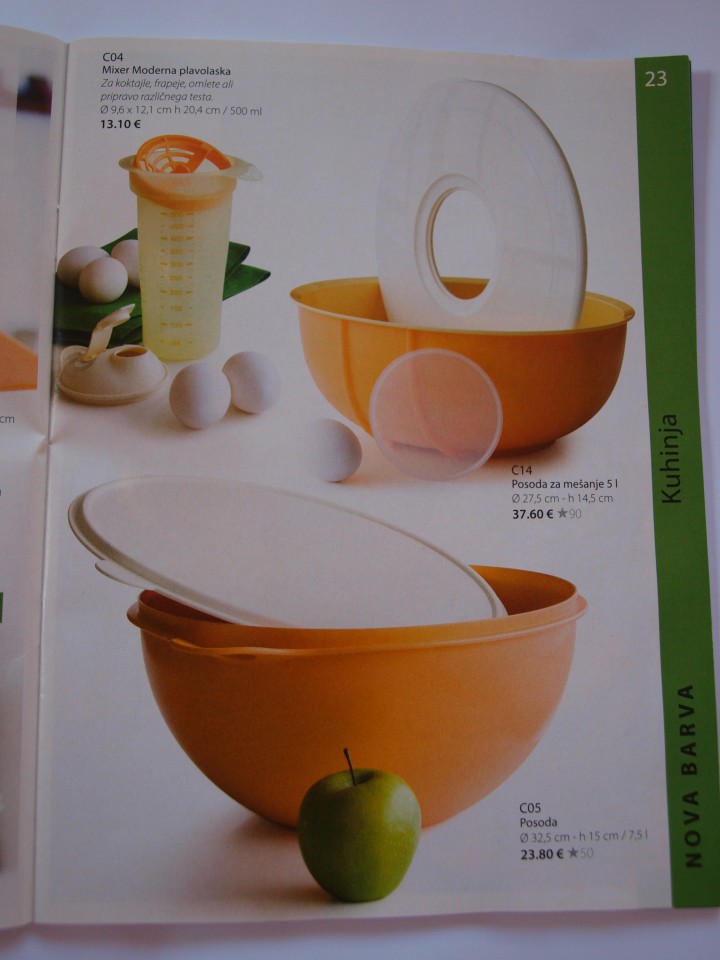 KATALOG posoda tupperware - foto povečava