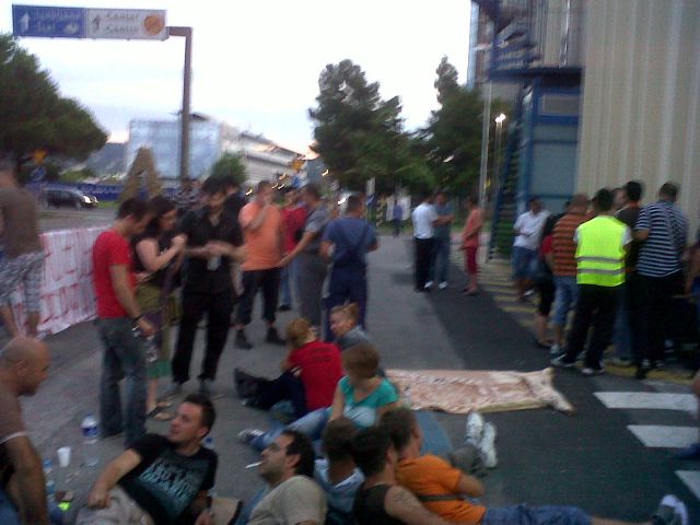Štrajk u Luki Koper ... 29.07 ... 02.08. 2011 - foto