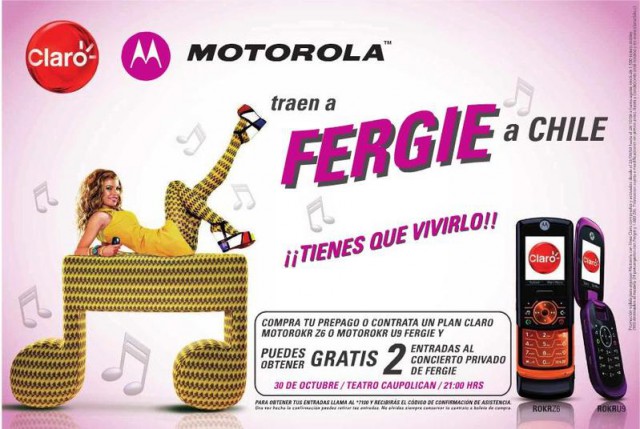 Fergie - Celular Motorola - foto