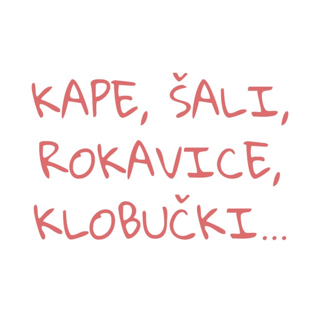 Kape, šali, rokavice, klobučki...