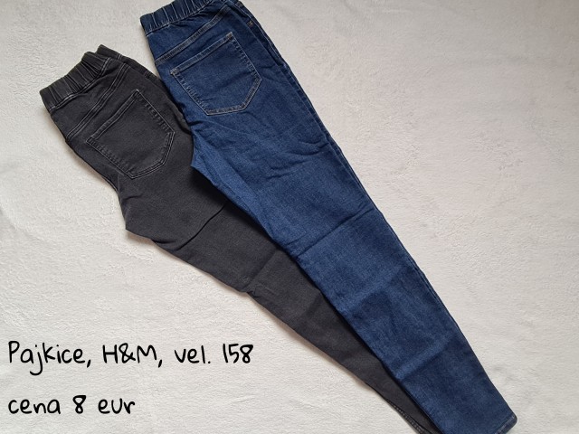 Pajkice v videzu jeansa, H&M, vvel. 158 , cena 8 €