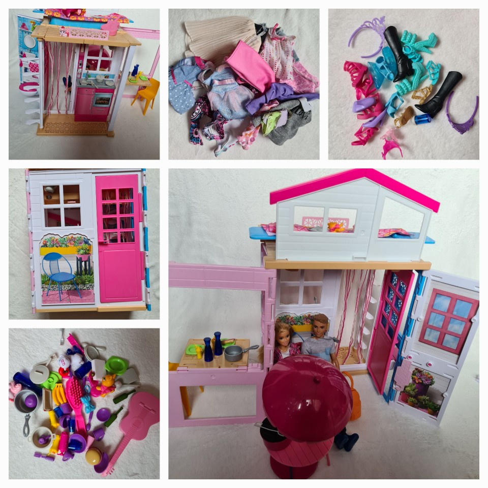 Barbie hiša + Ken, Barbie, Shelly ...60 € - foto povečava