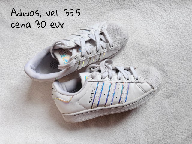 Adidas Superstar, vel. 35,5, cena 30 € s ptt
