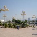 In front of the shopping center in Abu Dhabi
