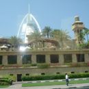 Burj Al arab in the back, and Wild Wadi in the front