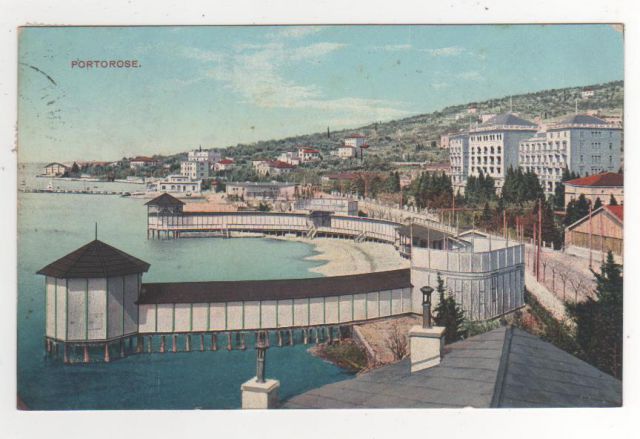 PORTOROŽ 1912, kopališče na obali - 15€