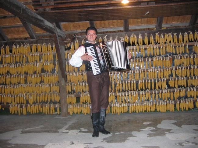 After dinner party- folk-lore on the tourist farm POVŠIN