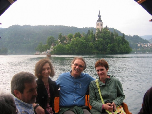 Riding on the Bled lake with PLETNA boat