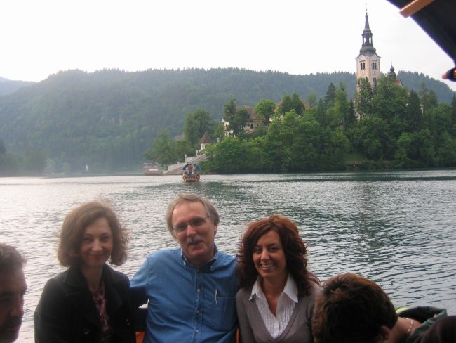 Riding on the Bled lake with PLETNA boat