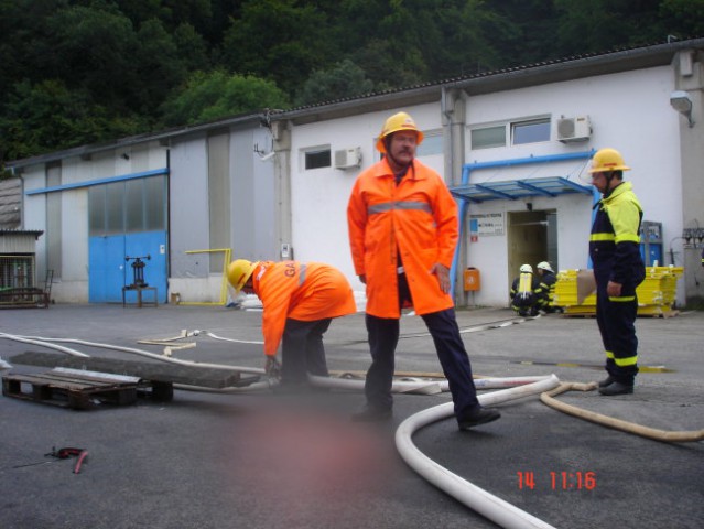 Mokra vaja v mesecu požarne varnosti 2008 - foto