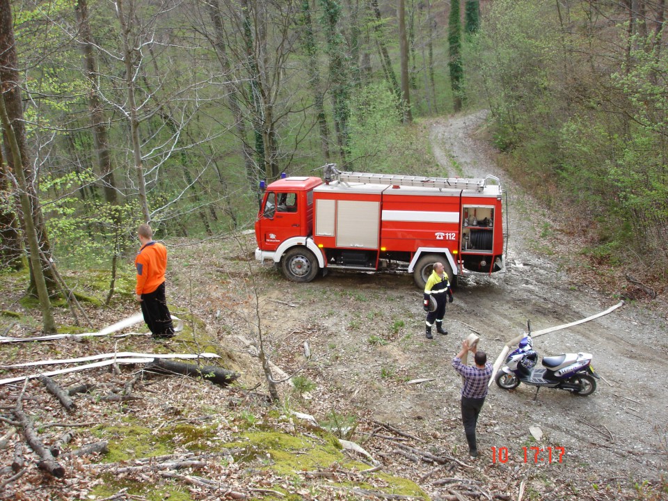 Gozdni požar v Loki - foto povečava