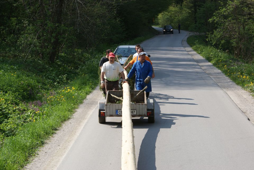 Postavitev mlaja - foto povečava