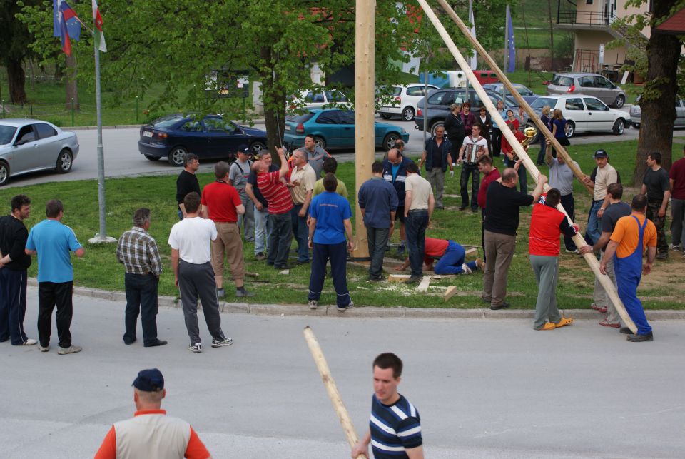 Postavitev mlaja - foto povečava