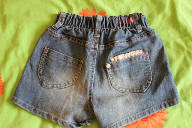 Jeans kratke hlače-zadaj