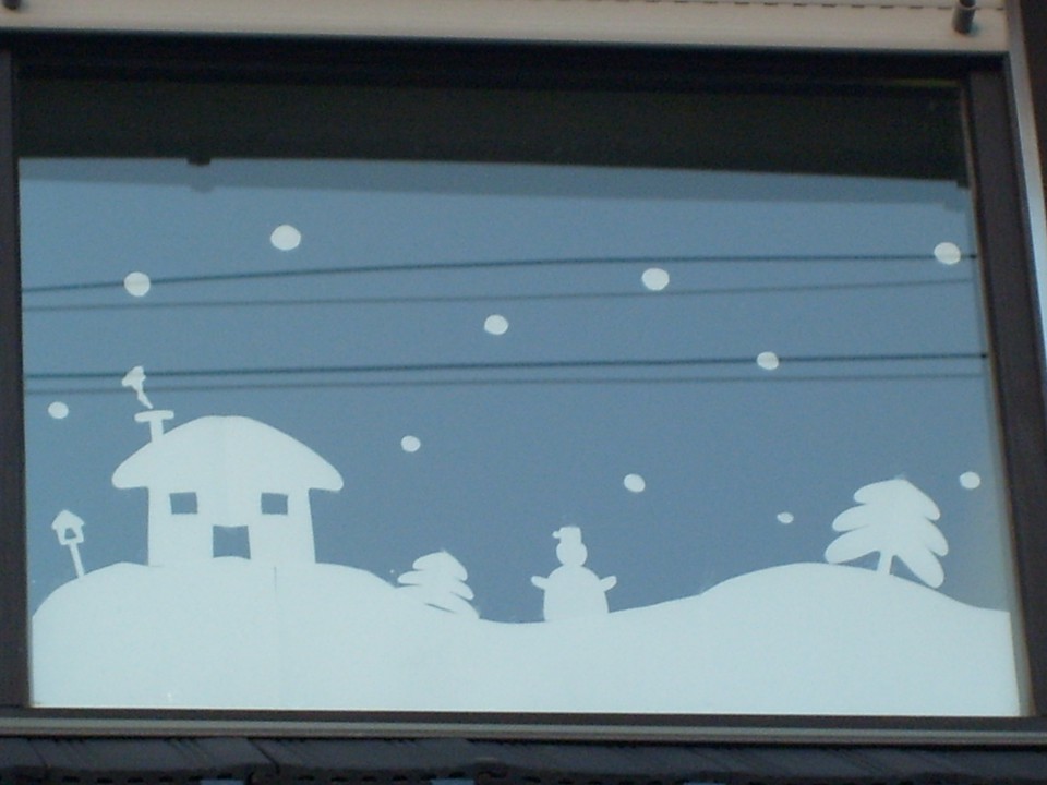Zimska okenska dekoracija - foto povečava