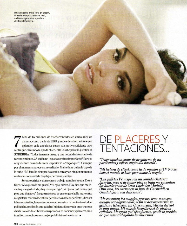 Maite na revista InStyle (Agosto de 2009) 2 - foto povečava