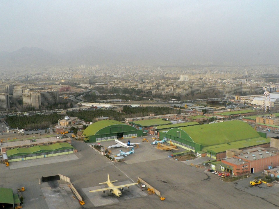 Teheran in letališče za notranji promet (nekdanje mednarodfno). 