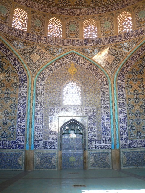 Notranjost Imamove mošeje (Isfahan).