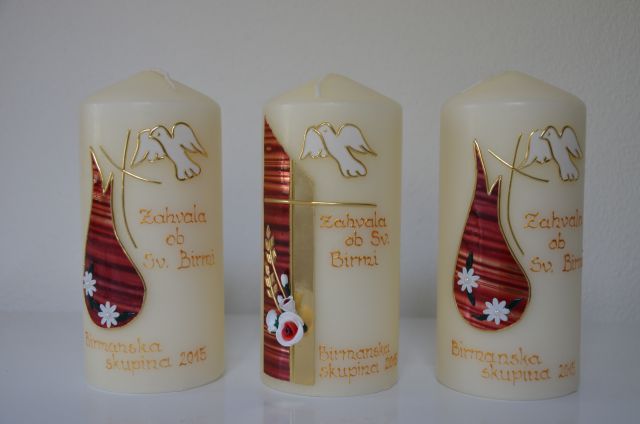 Sveče za sv. birmo - foto