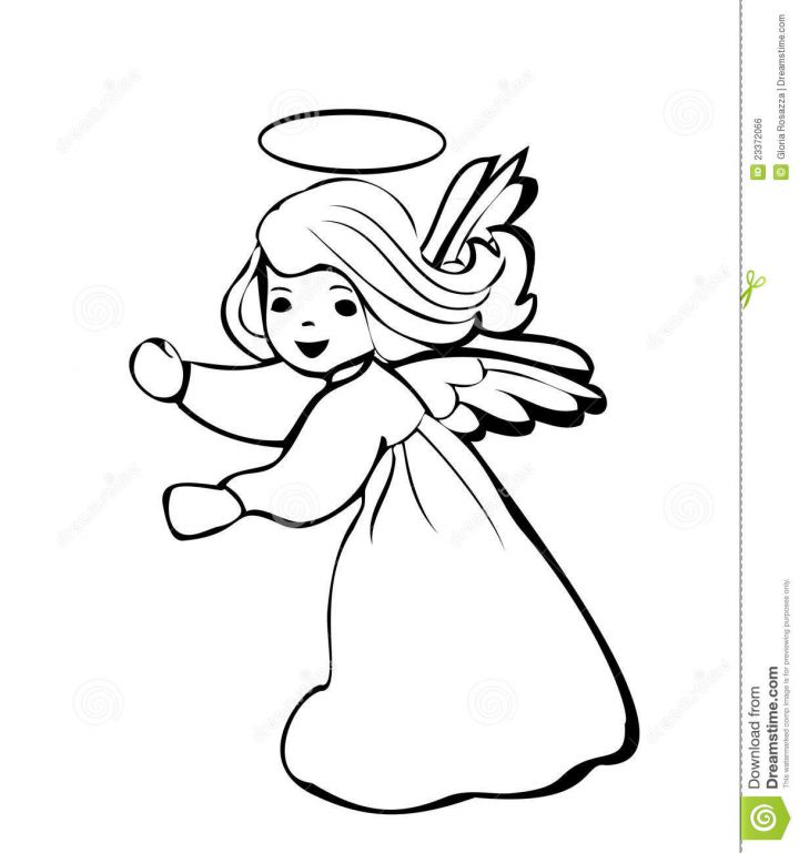 Motivi angelčkov za krstni prtiček - foto povečava
