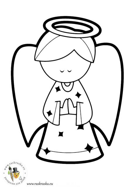 Motivi angelčkov za krstni prtiček - foto