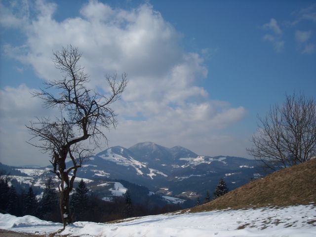 Pogled na smučišče Stari vrh