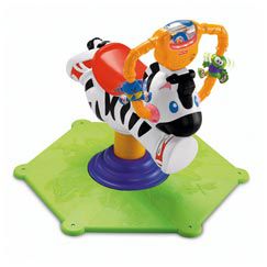 Fisher price bounce and spin zebra