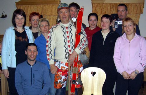 Profesorice, profesorji in magistra v 14.zimski šoli v naravi 2010 na Kopah