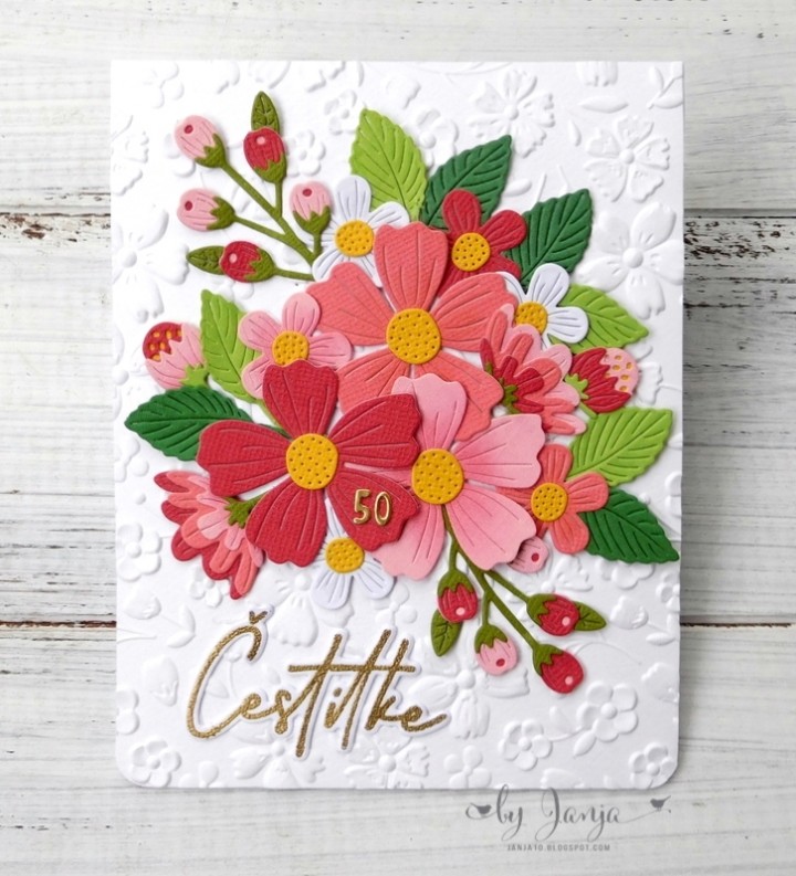 Voščilnice s cvetjem - foto povečava