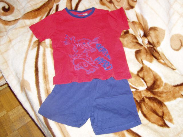 Fantovska poletna,kratka pižama 110/116  - foto