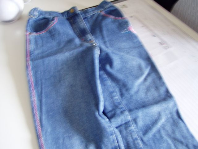 Dekliške jeans hlače št.140 - foto
