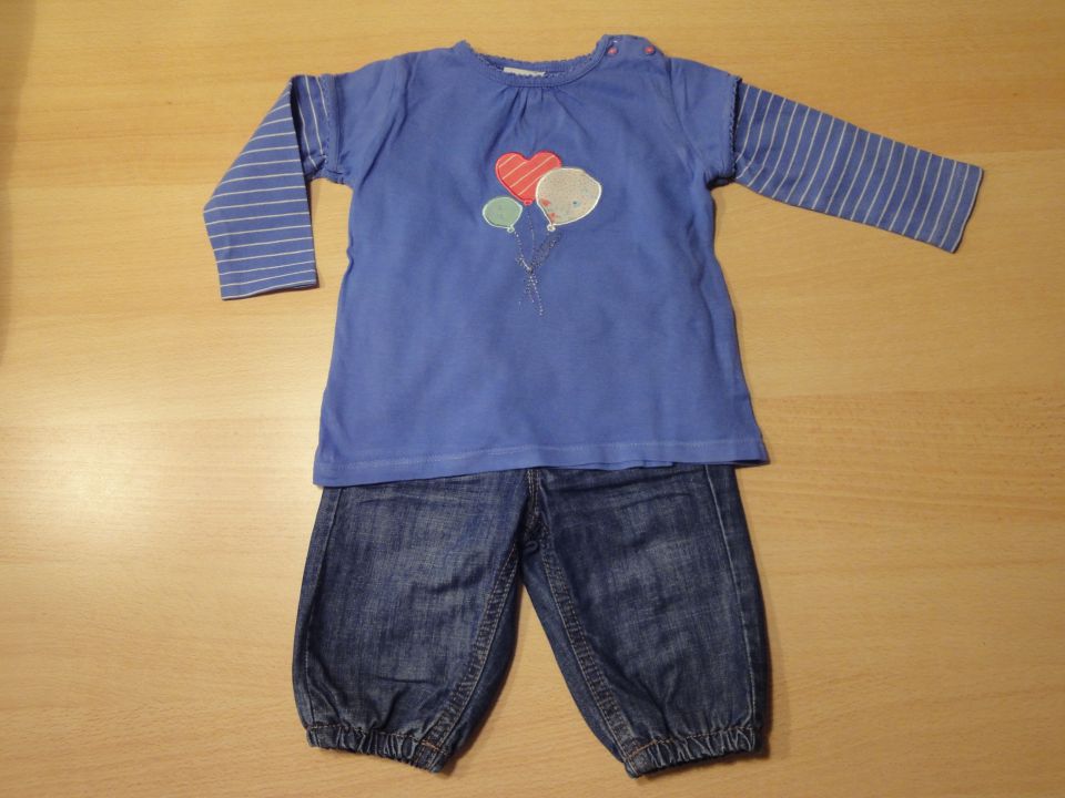 s oliver majčka št. 62 (večja) in hm kavbojke št. 62   oboje skupaj  5,50 €