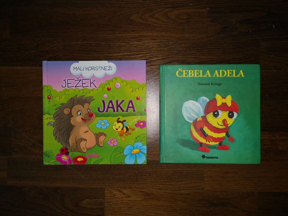 Ježek Jaka in Čebela Adela 4 € komplet