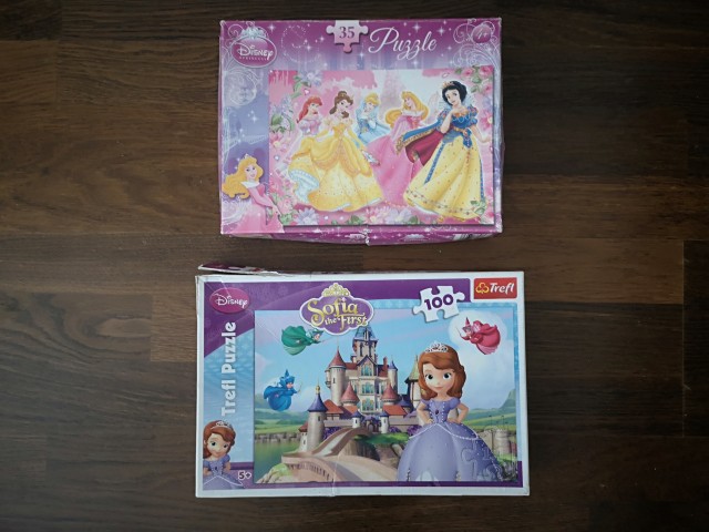 Princeske in sofia puzzli podarim ob nakupu