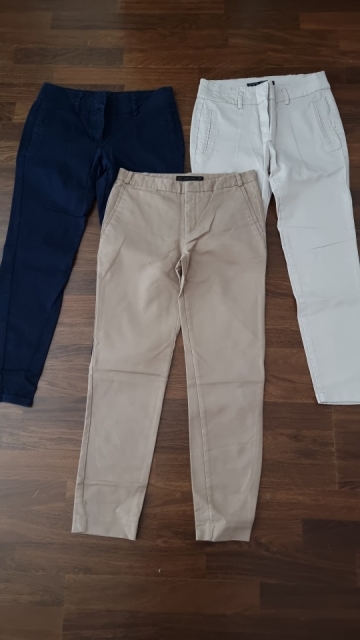 Zara hlače št. 34 (manjša 34)   8 € komplet