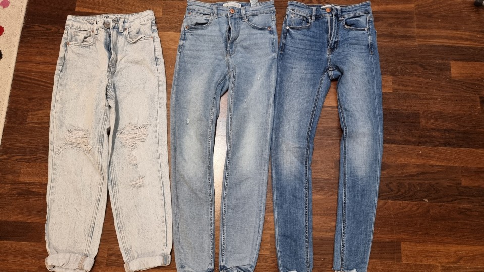 fb sister, stradivarius jeans št. 32-34  4 €-kos