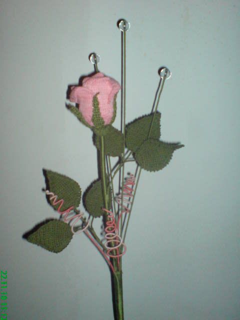Različne kvačkane rože - foto