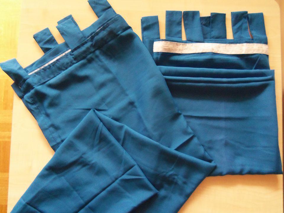 temno modre zavese (235x135cm)