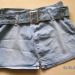 jeans mini krilo s pasom (vel. M), raztegljiv