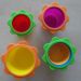 PlayGro 4 kom posodic z mehkejšo obrobo- kot grizalo