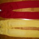 DOPODOPO rumene + PALOMINO rdeče hlače (vel. 128)