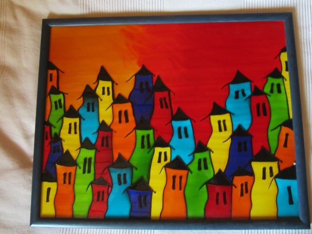 57 - slika na steklo/okvir - 53 x 43 cm - 5 € ni več na voljo