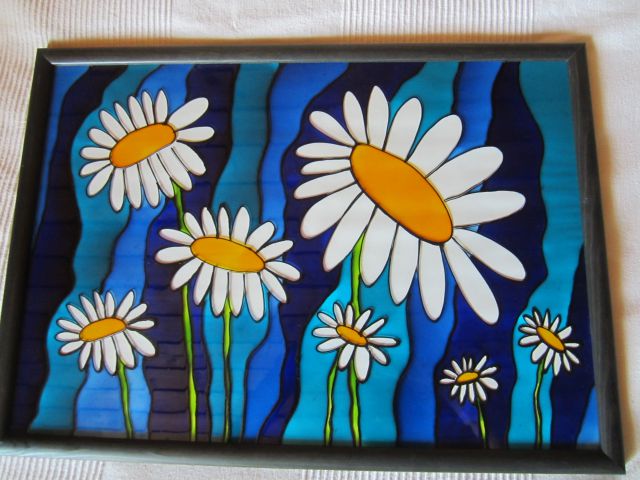 61 - slika na steklo/okvir - 53 x 38 cm - 5 € ni več na voljo