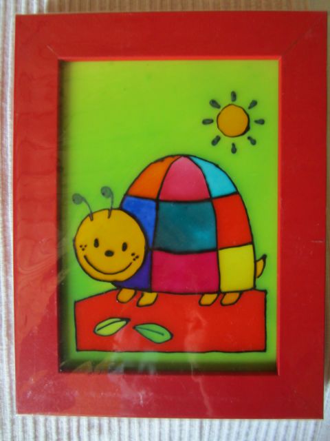 68 - slika na plastiko/okvir - 16 x 22 cm - 5 €