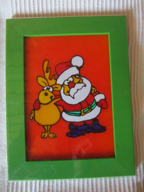69- slika na plastiko/okvir - 16 x 22 cm - 5 €