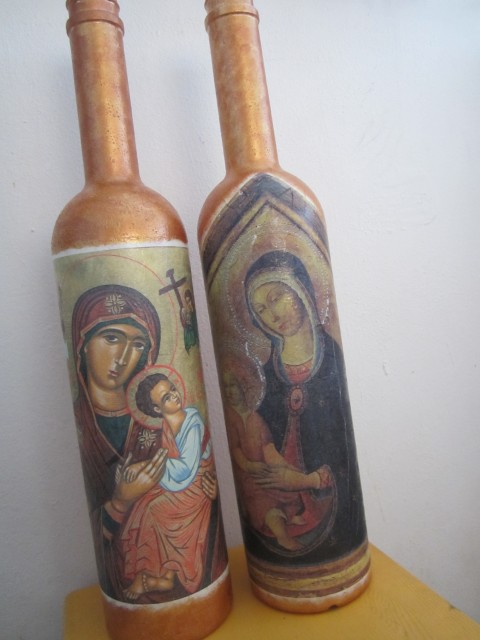 Okrasna vaza - Marija z Jezusom