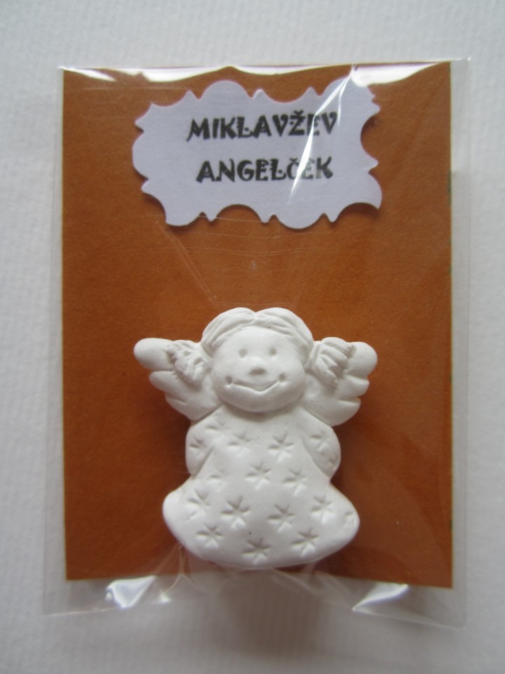 MIKLAVŽEV ANGELČEK MALI  - POBARVAJ ME -MAGNETEK - 2 €