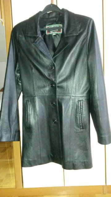 Usnjena jakna, plašček, 20 EUR - foto