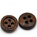 11mm gumbi temno rjavi les 1.50€/10kom